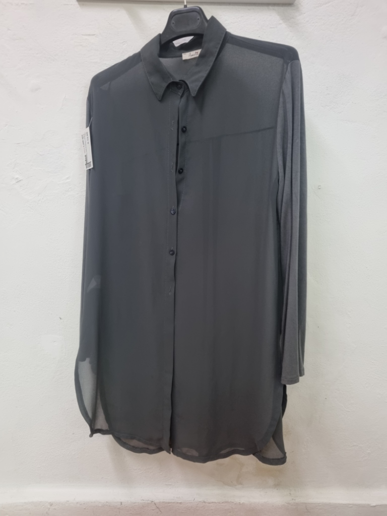 Mercatopoli Maxicamicia Amelie Grigia Tg M