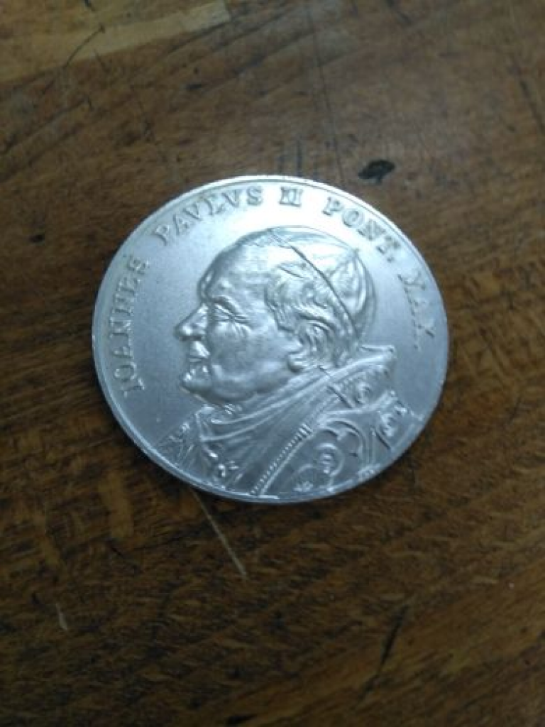 Mercatopoli Medaglia Papale 1978 Metallo Argentato