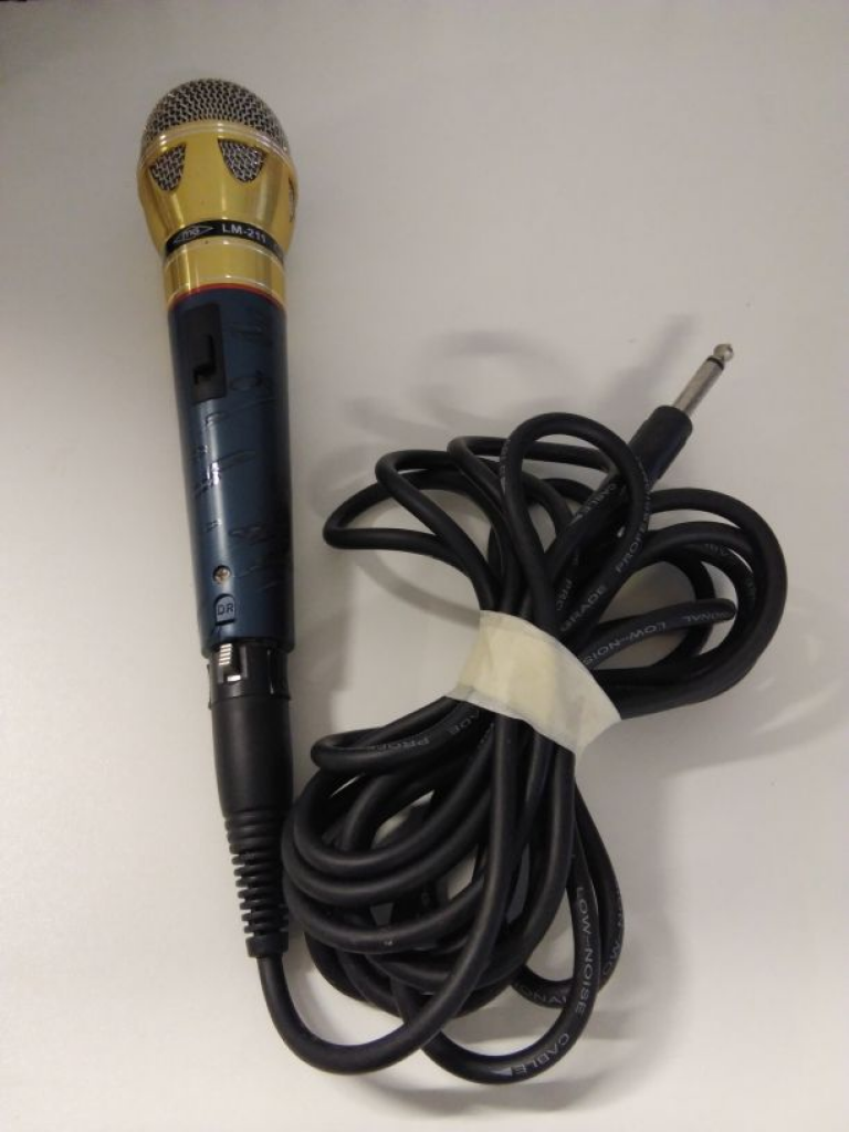 Mercatopoli Microfono Dorato Lm 211