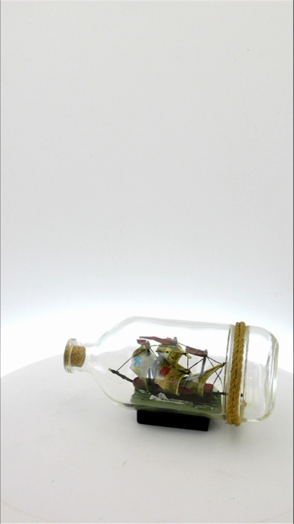 Mercatopoli Nave In Bottiglia Ca 19cm