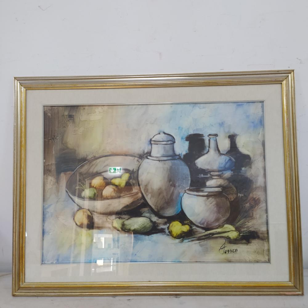 Mercatopoli Olio Su Tela 68x88cm