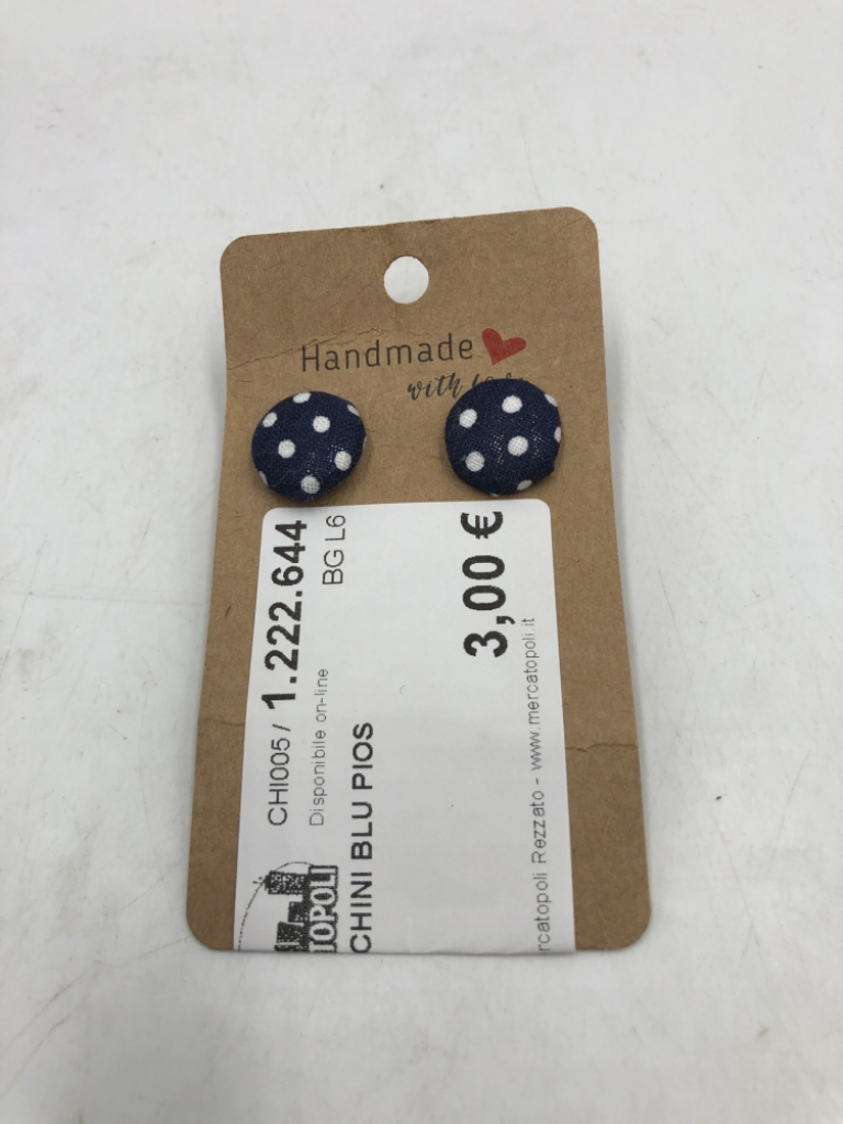 Mercatopoli Orecchini Blu Pios