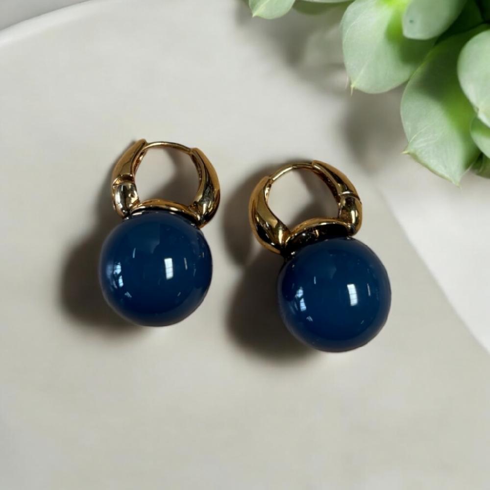 Mercatopoli ORECCHINI DORATI CON PALLA AVION