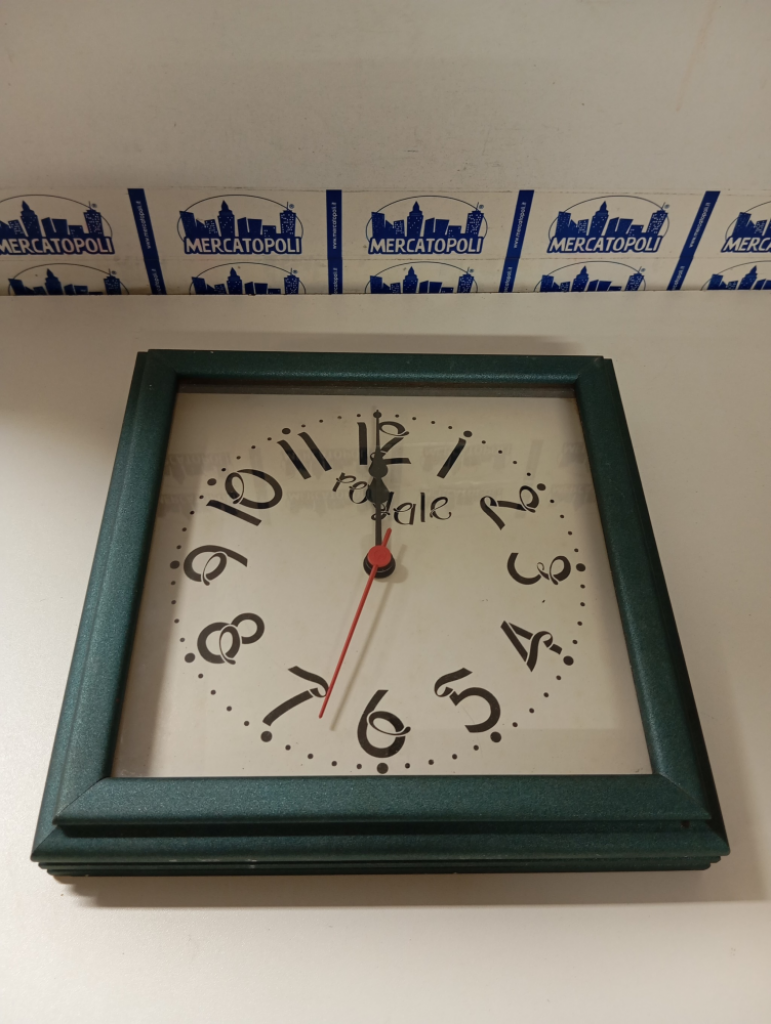 Mercatopoli Orologio Da Muro Cornice Azzurro