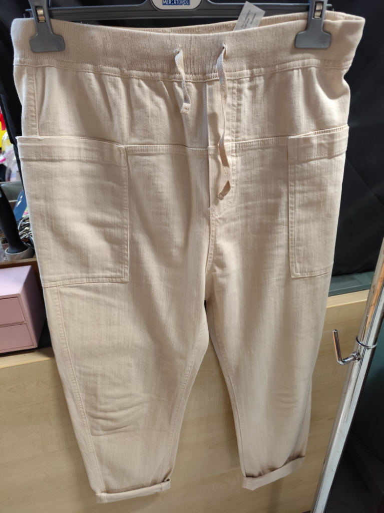 Mercatopoli Pantaloni Beige Zara Tg M Con Coulisse