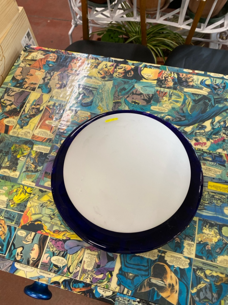 Mercatopoli Plafoniera Dm 30 Ad Una Luce Bordo Blu