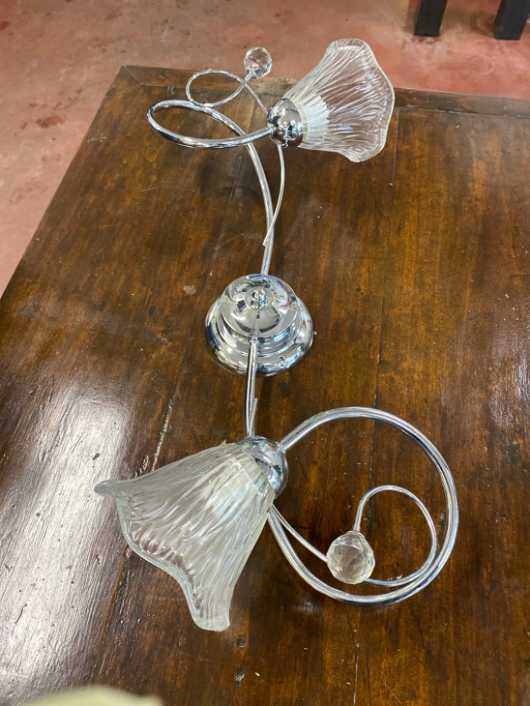 Mercatopoli Plafoniera Strass Due Luci