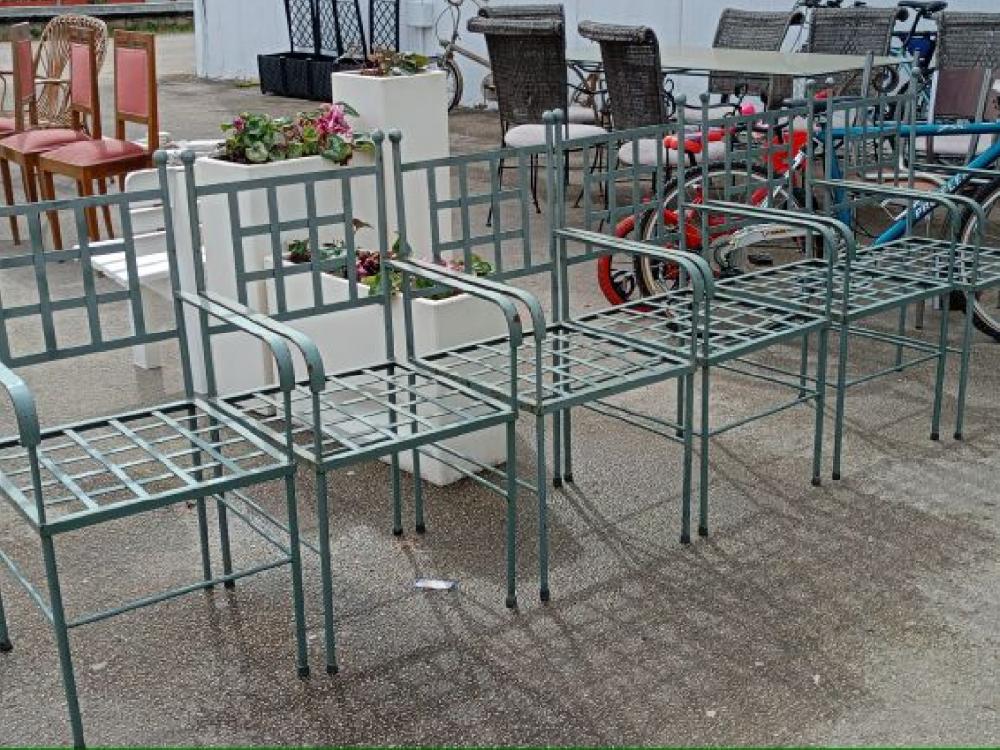 Mercatopoli Poltroncina Ferro Battuto X6 Pezzi