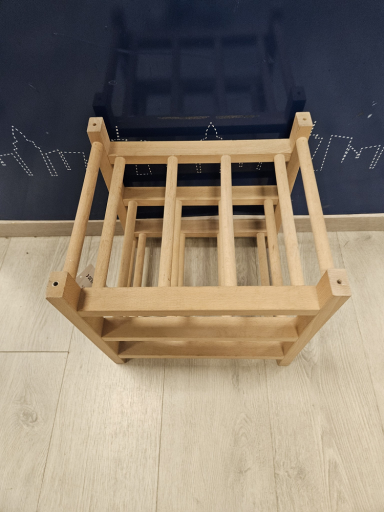 Mercatopoli PORTA BOTTIGLIE IN LEGNO 9 POSTI