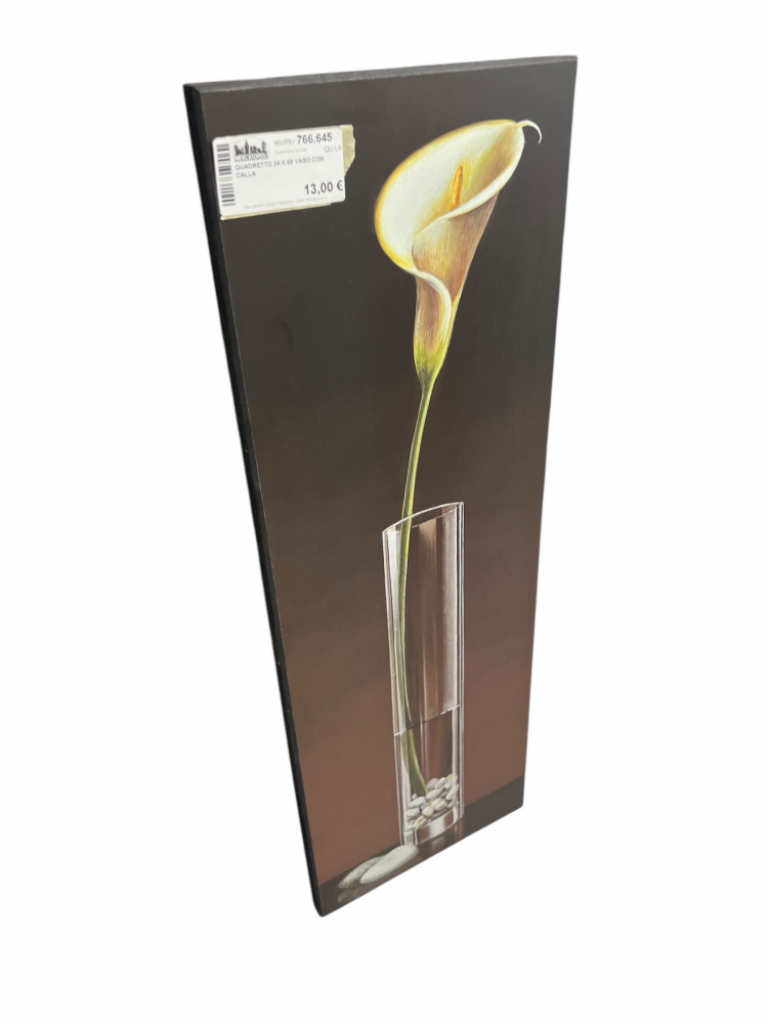 Mercatopoli Quadretto 24 X 69 Vaso Con Calla