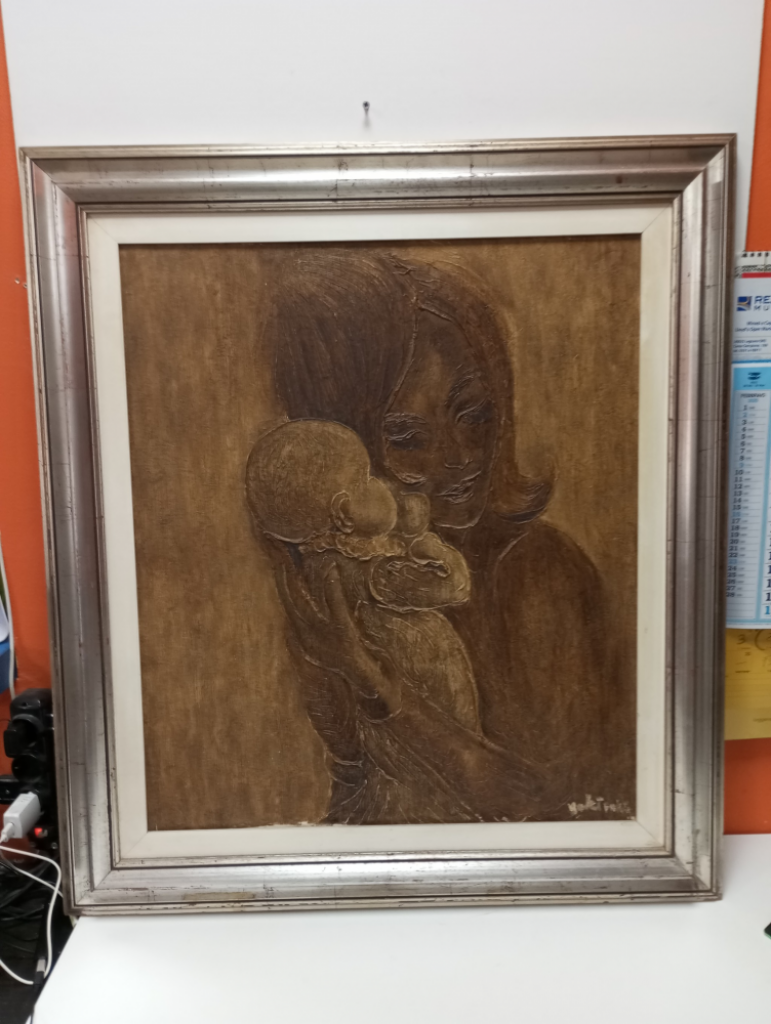 Mercatopoli QUADRO CON CORNICE LEGNO 81 X 91