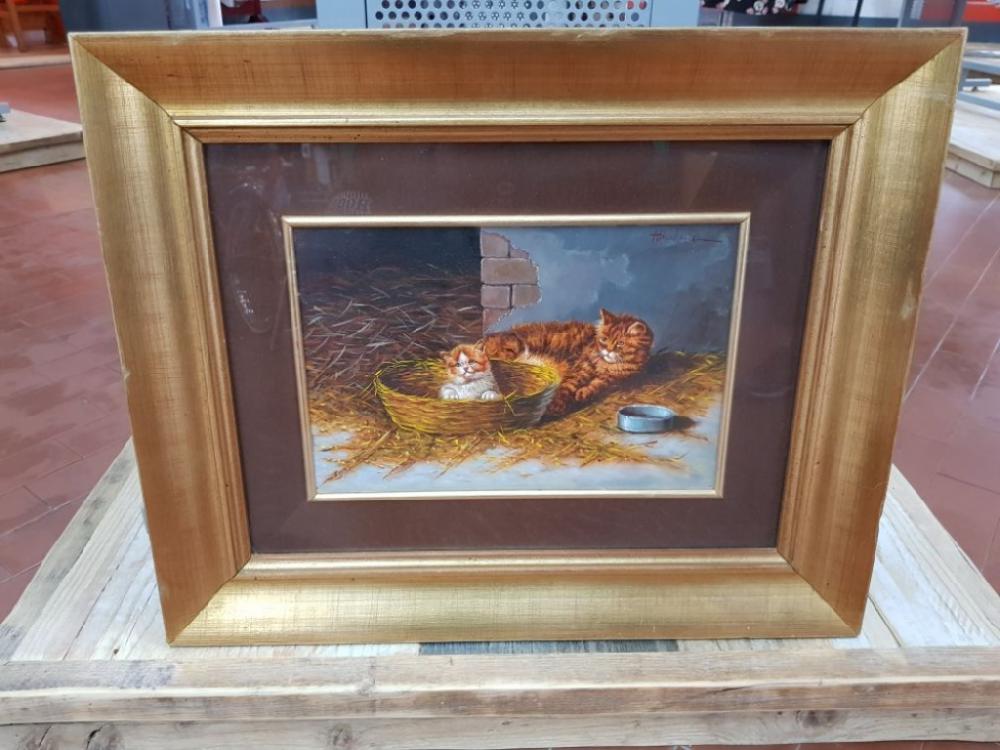 Mercatopoli Quadro Olio 52 5x 43