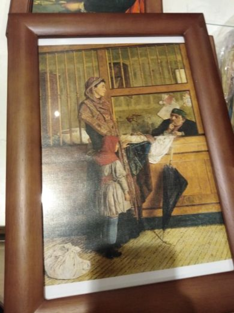 Mercatopoli Quadro Stampa 25x35 Cornice Legno