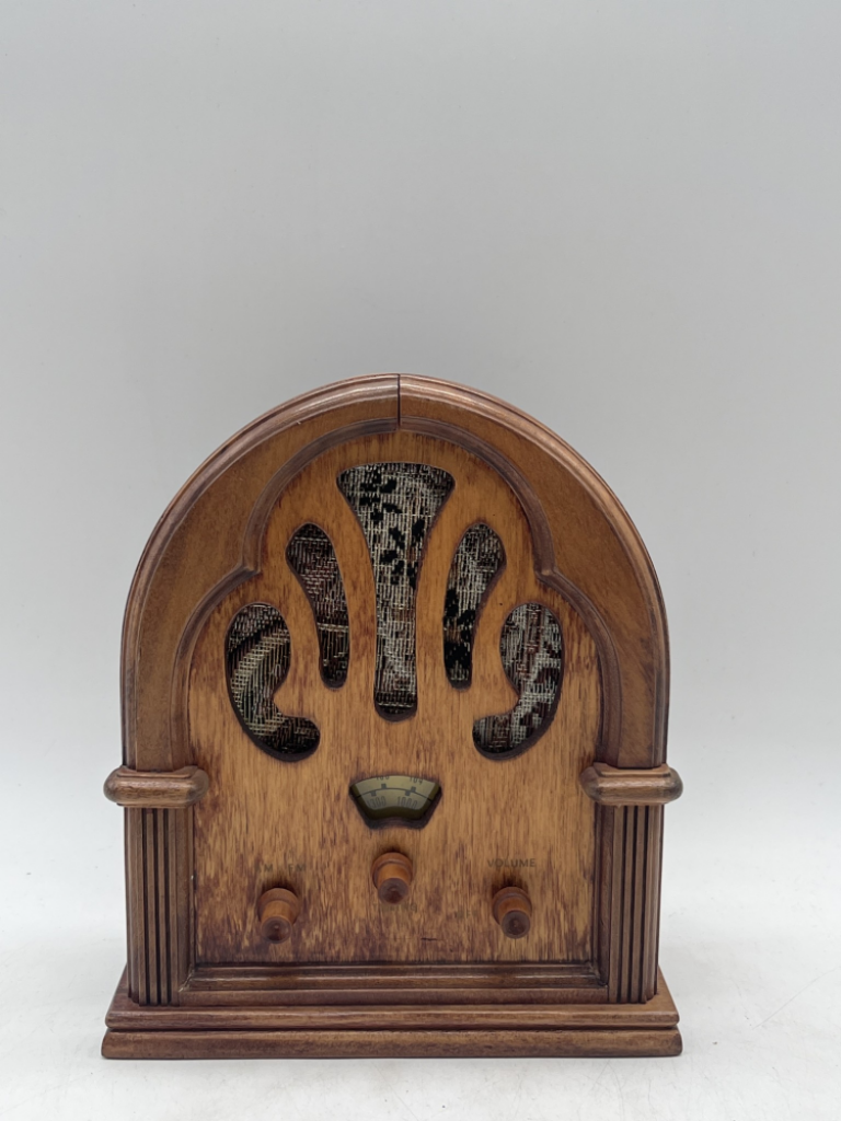 Mercatopoli Radiolina Vintage Legno 17.5 Cm X 15