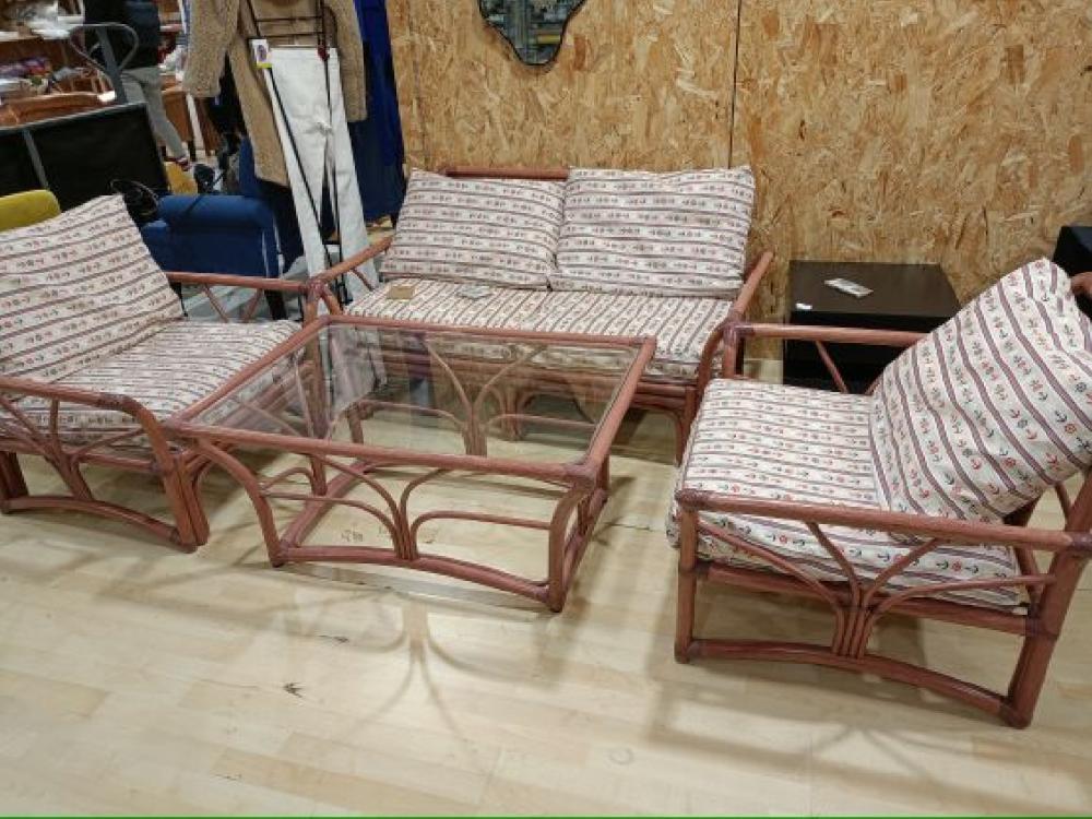 Mercatopoli Salottino In Bambu 4 Pezzi