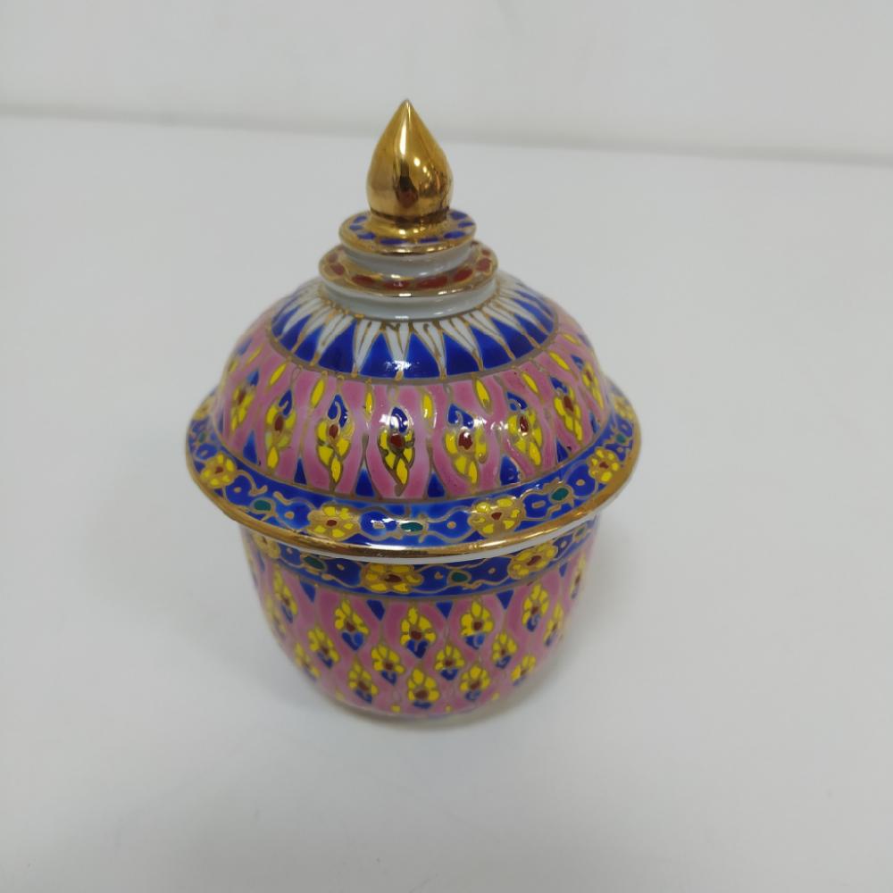 Mercatopoli Scatola Porcellana H 10cm