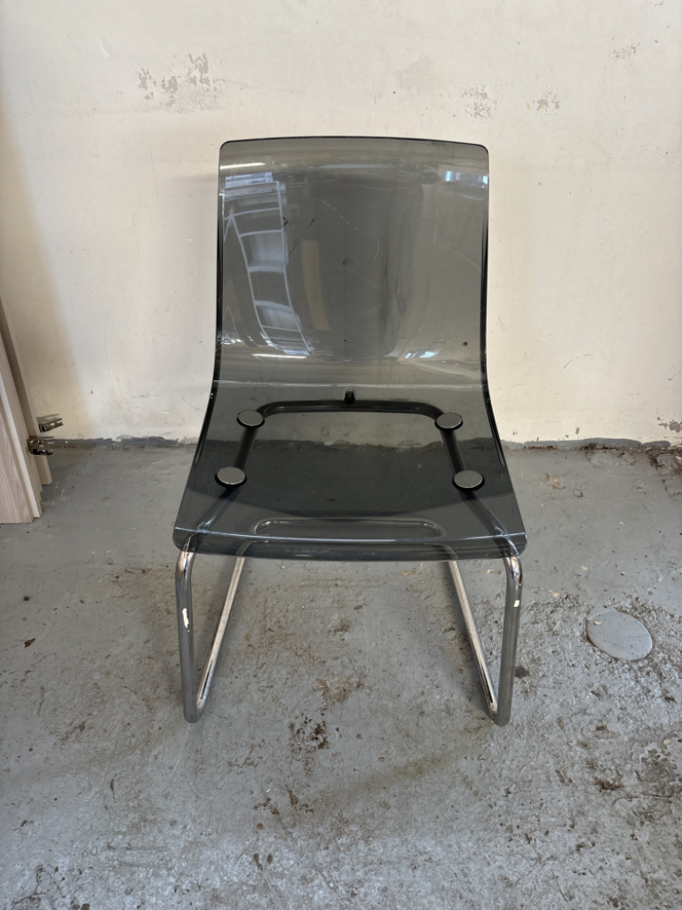 Mercatopoli SEDIE IKEA SEDUTA TRASPARENTE NERO