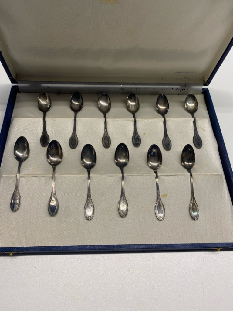 Mercatopoli Set 12 Cucchiaini Argento 800