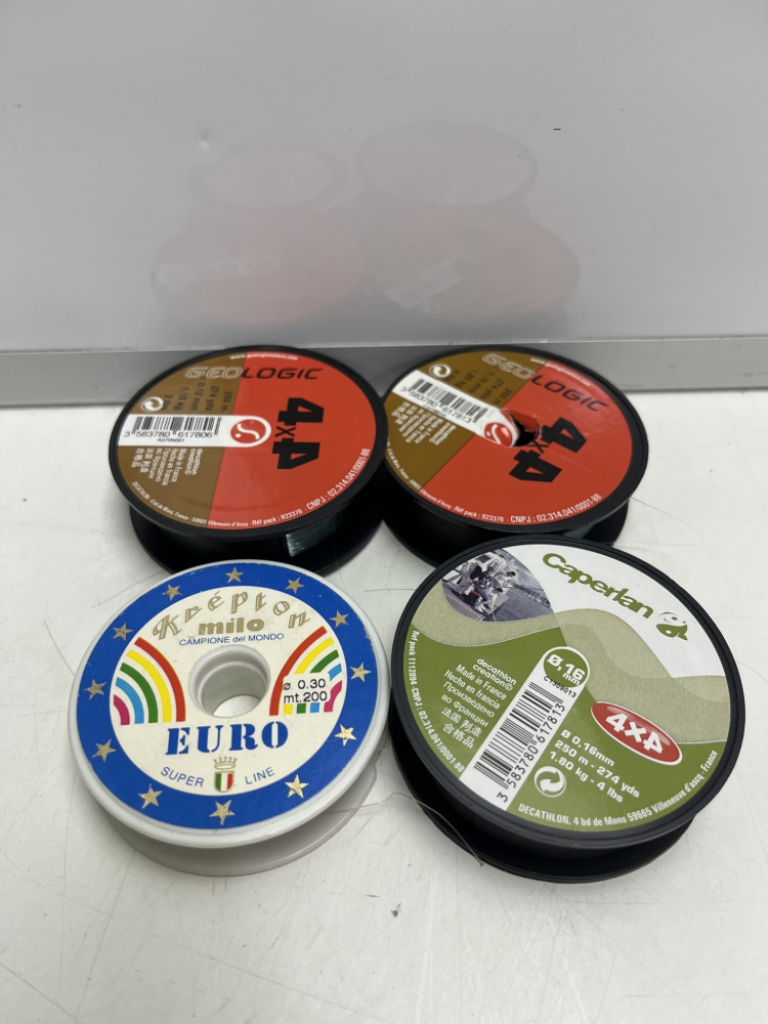 Mercatopoli Set 4 Bobine Filo Nylon Pesca