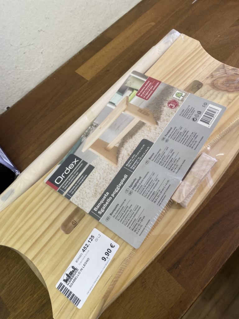 Mercatopoli Sgabello In Legno
