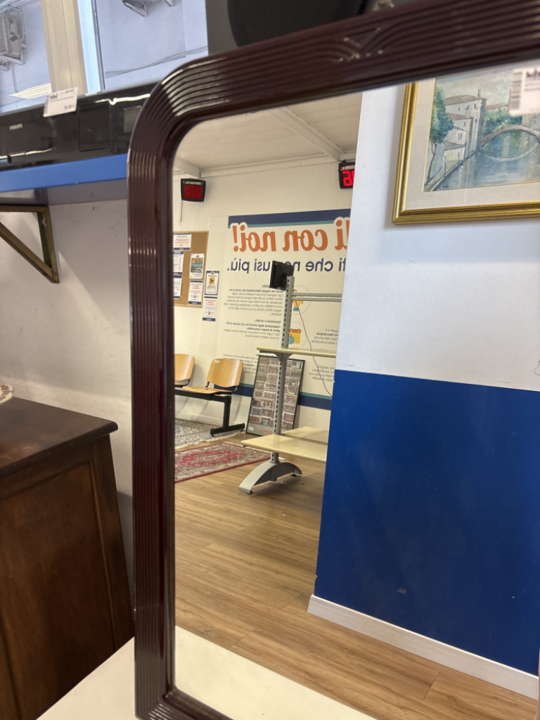 Mercatopoli Specchiera Cornice Color Mogano