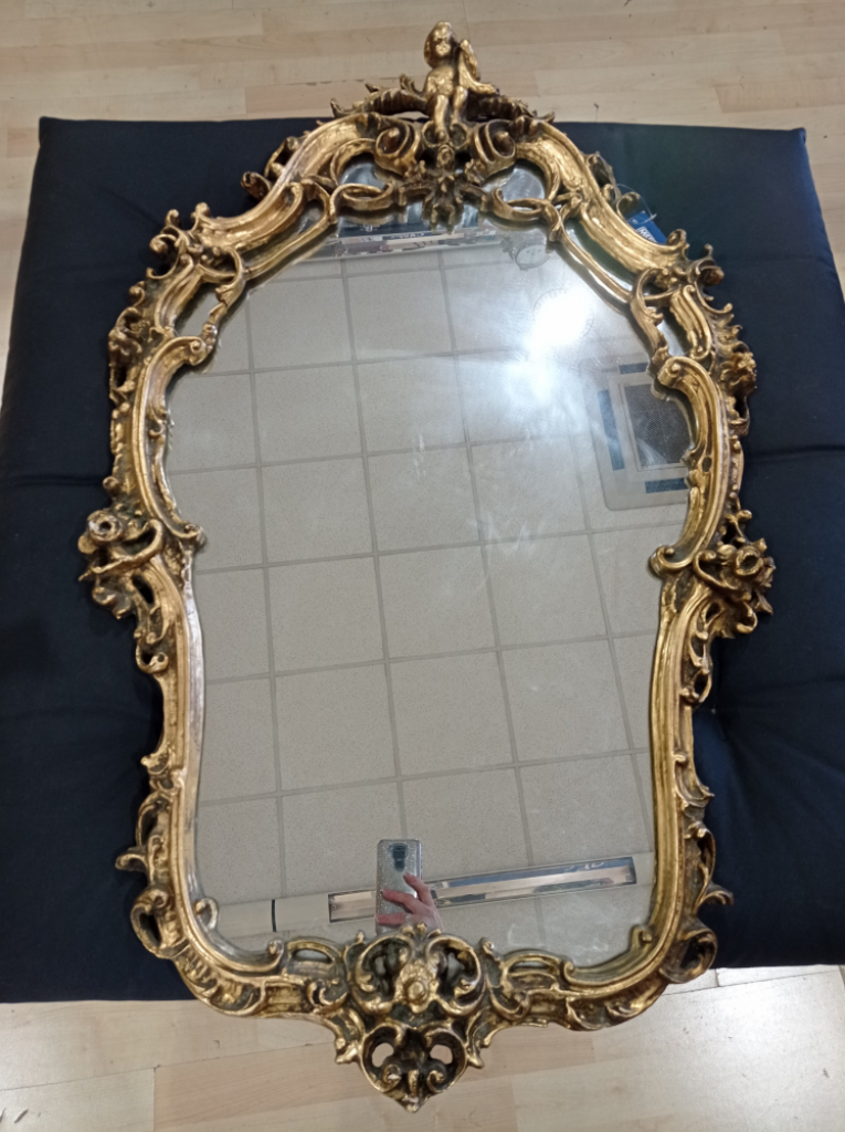 Mercatopoli Specchio Barocco Cornice Dorata 112x70