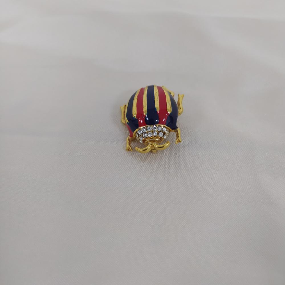 Mercatopoli Spilla Maggiolino Acciaio Smaltato