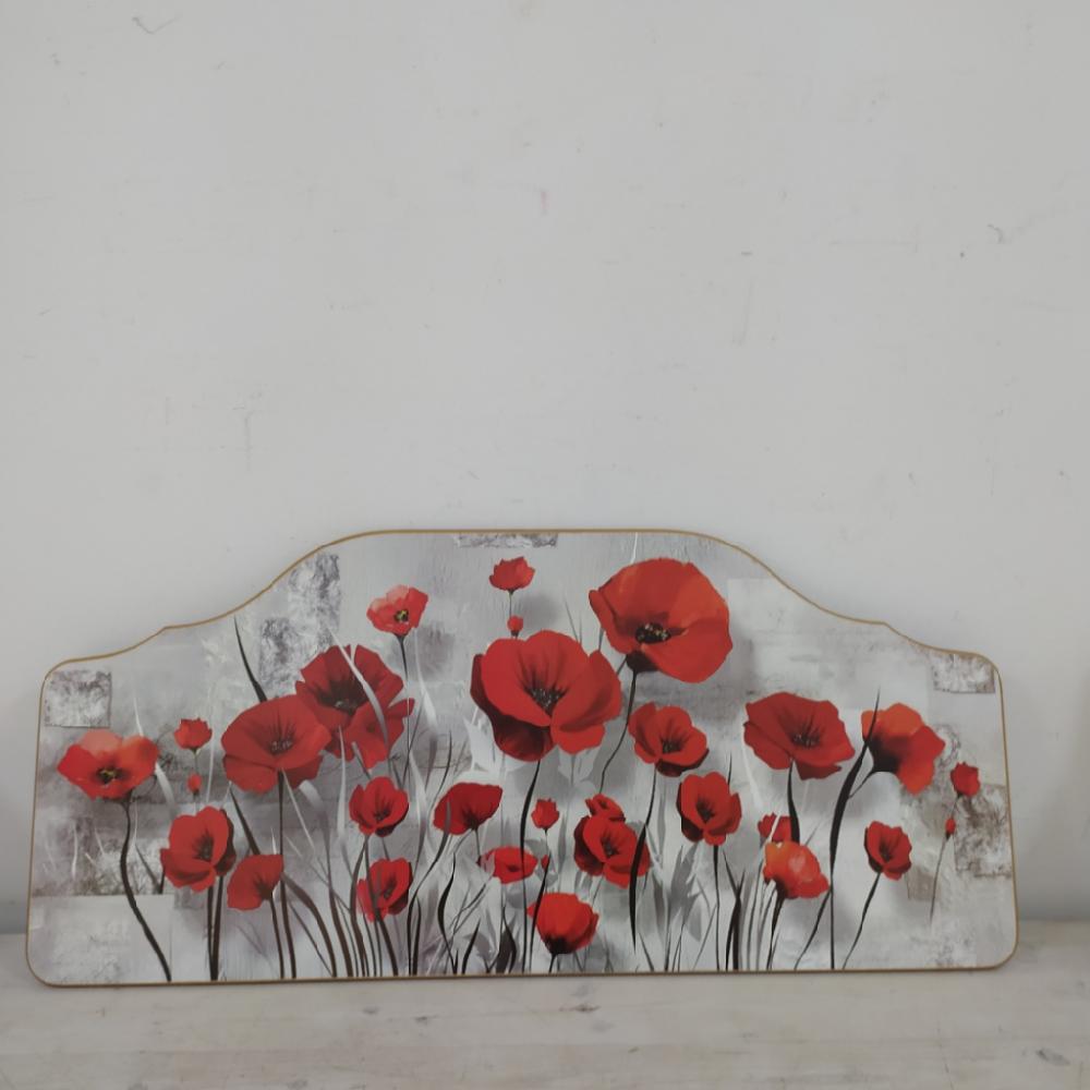 Mercatopoli Stampa Su Tavola Papaveri 42x93cm