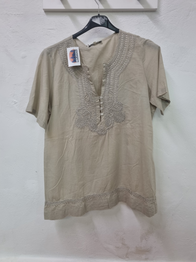 Mercatopoli T Shirt Etichette Beige Tg Xl