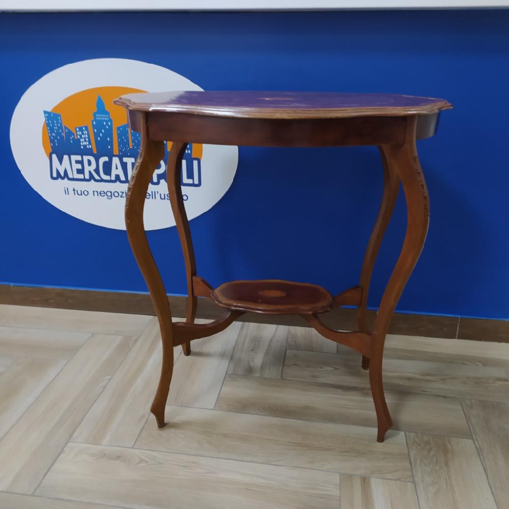 Mercatopoli Tavolino Epoca Due Ripiani 70x46x75cm