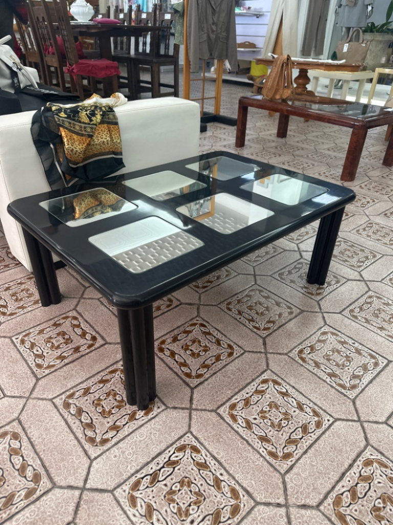 Mercatopoli Tavolino Nero Design L88 H35 P61