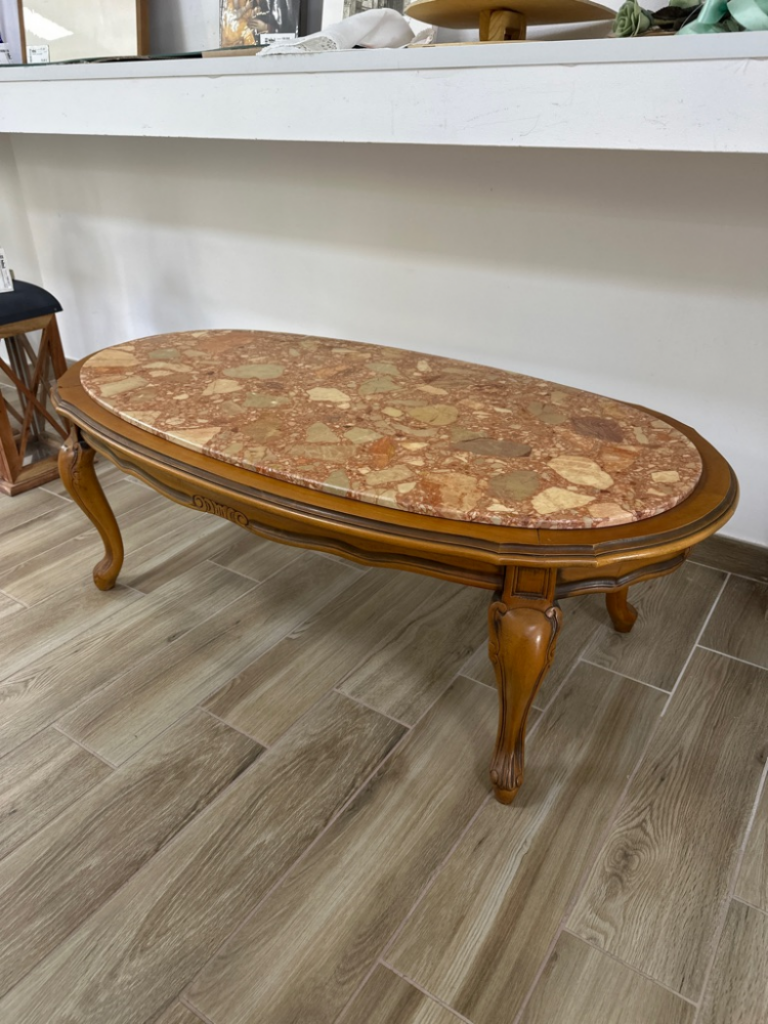 Mercatopoli Tavolino Piano Marmo L118 H43 P61