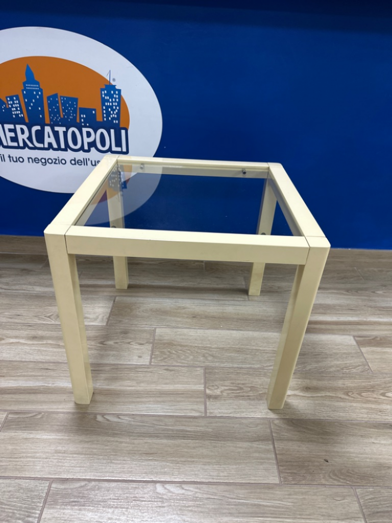 Mercatopoli Tavolino Piano Vetro L51 H45 P51
