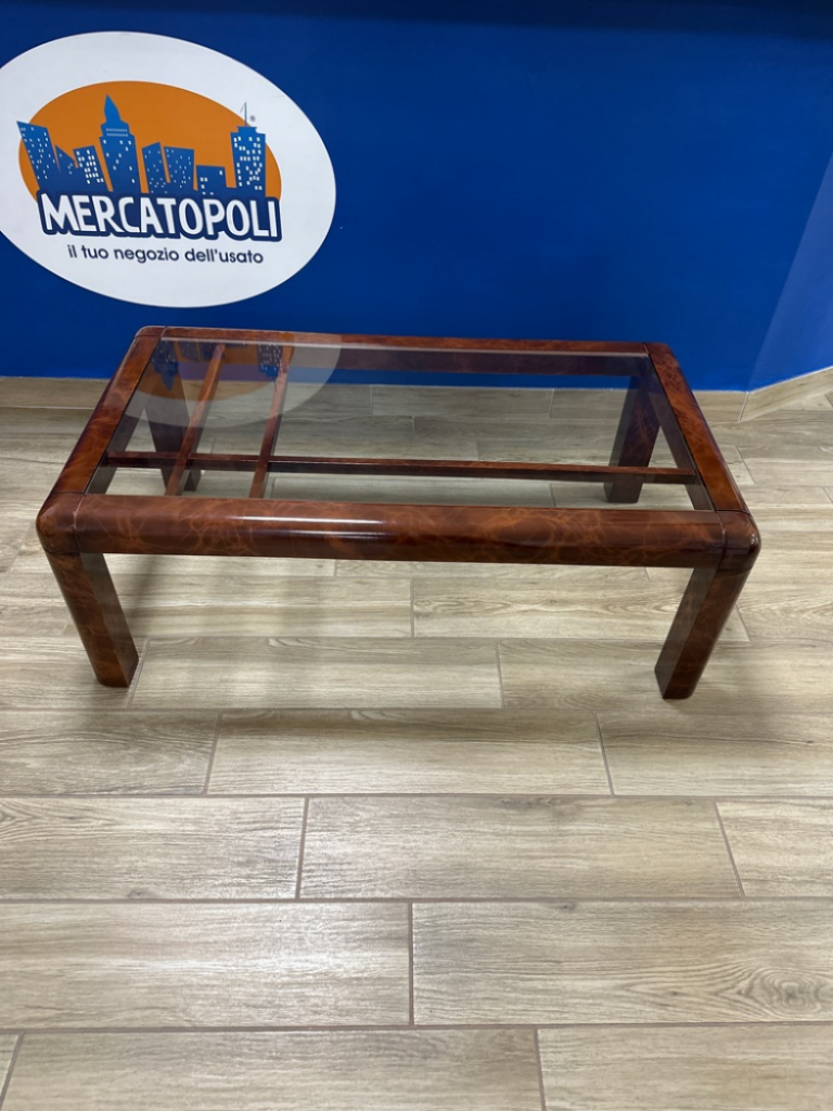 Mercatopoli Tavolino Piano Vetro L98 H35 P55