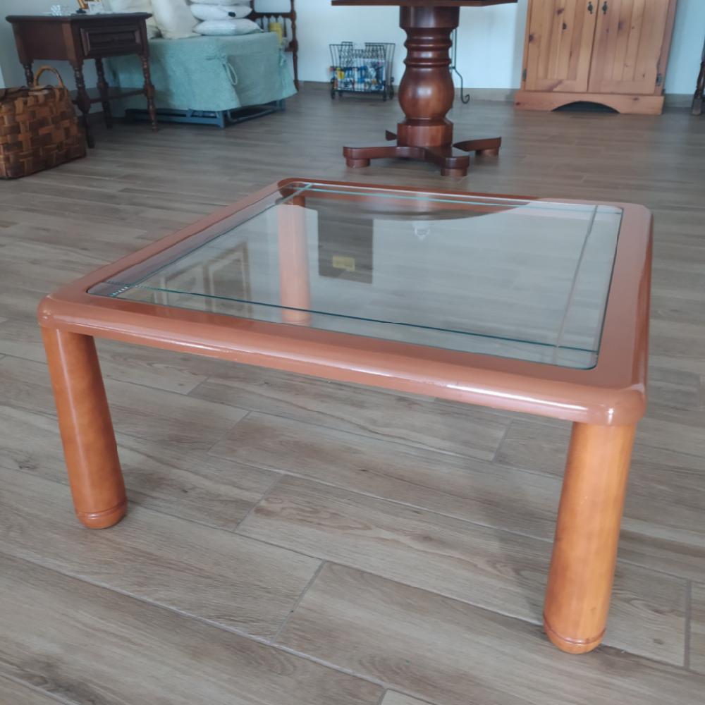 Mercatopoli Tavolino Vetro Molato 75x35x75cm