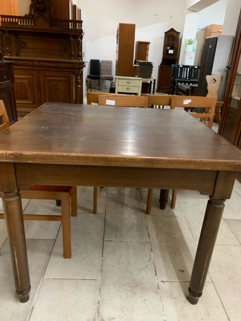 Mercatopoli Tavolo Legno Massello Quadrato