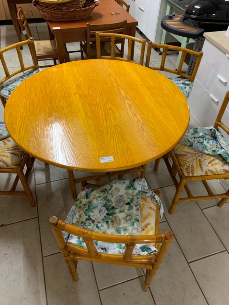 Mercatopoli Tavolo Tondo Bambu R 01/03