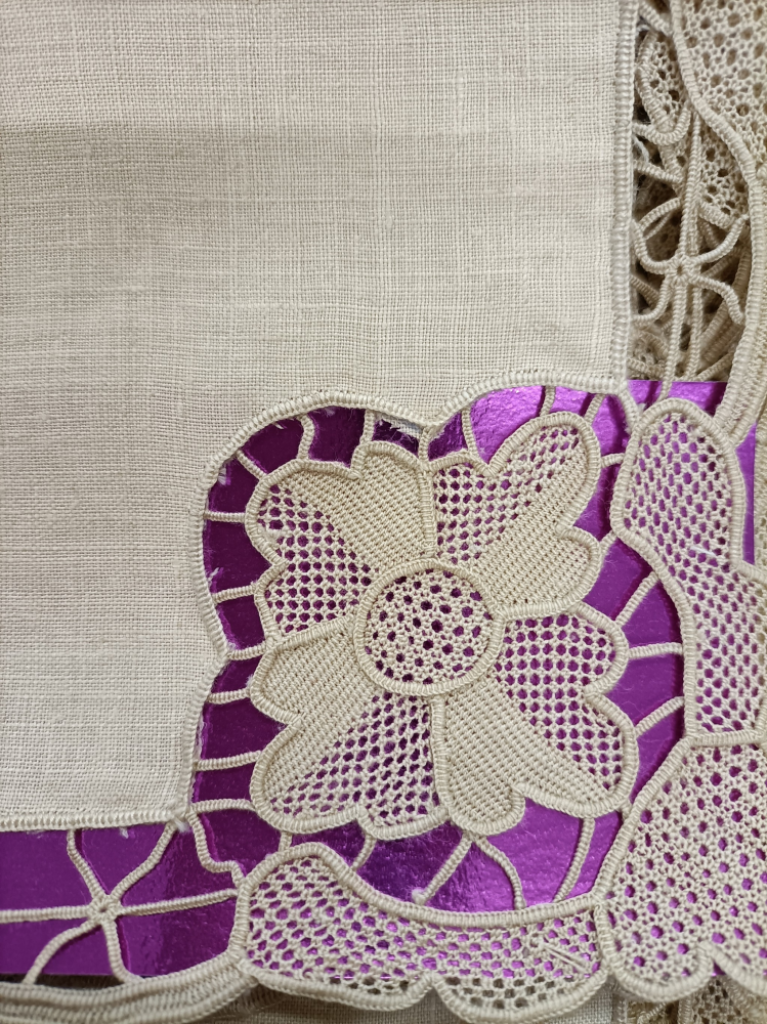 Mercatopoli TOVAGLIOLI ECRU BORDO PIZZO FIORE