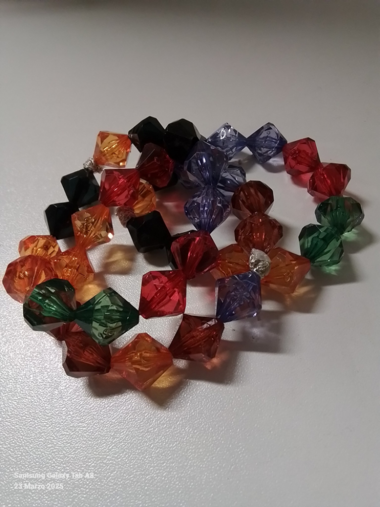 Mercatopoli Tris Braccialetti Plastica Colorata