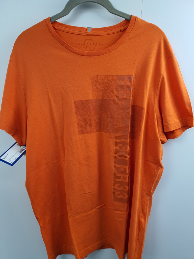 Mercatopoli Tshirt Arancione Mezza Manica Tg L