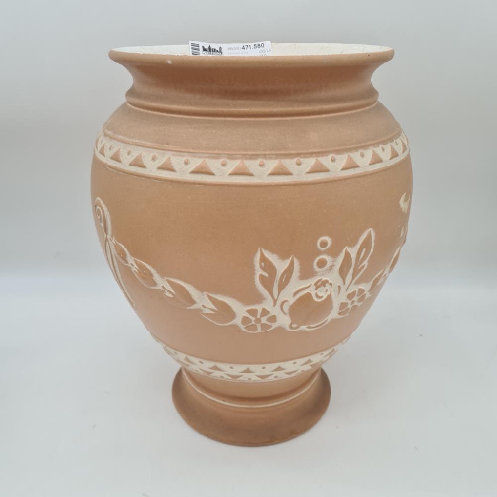 Mercatopoli VASO TERRACOTTA INT SMALTATO 31X22CM
