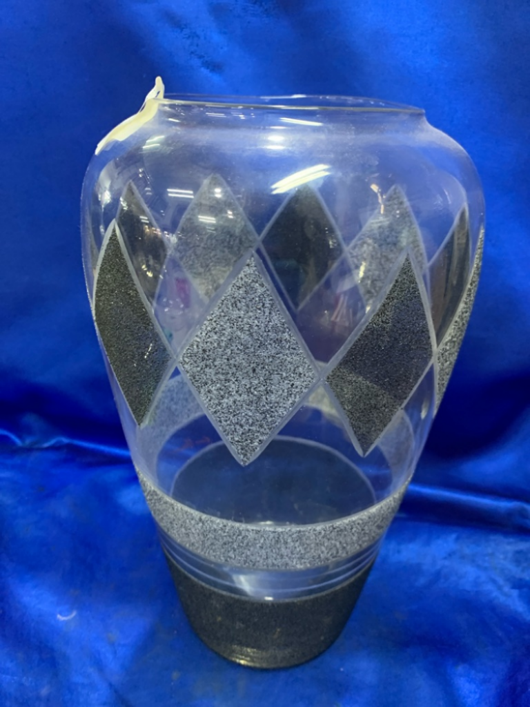 Mercatopoli VASO VETRO H.31 FRANCE E GRIGIO Wù