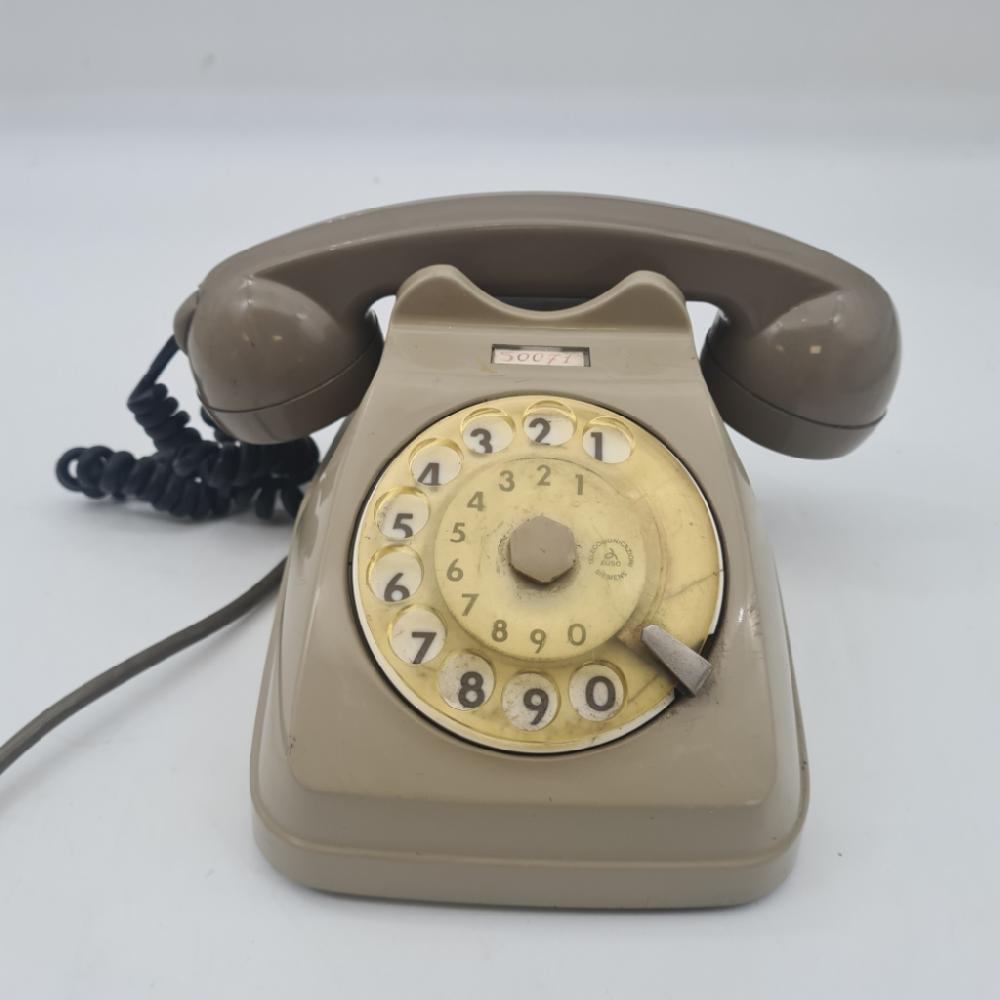 Mercatopoli Vecchio Telefono A Disco Grigio