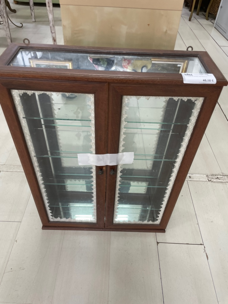Mercatopoli Vetrina In Legno Vetrata G