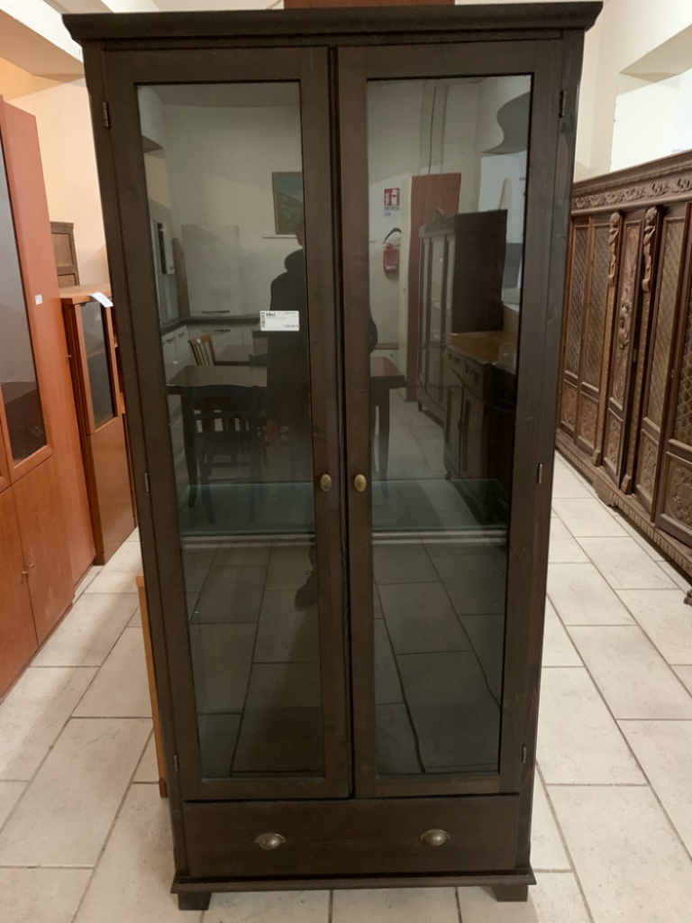 Mercatopoli Vetrina Legno Scuro