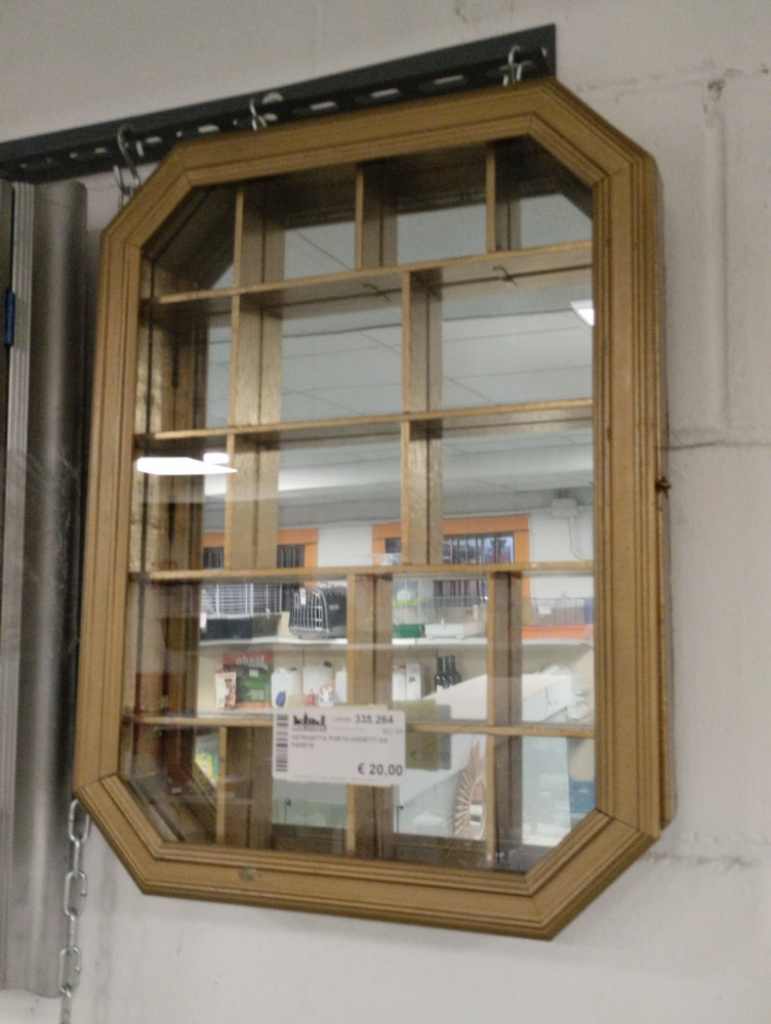 Mercatopoli Vetrinetta Porta Oggetti Da Parete