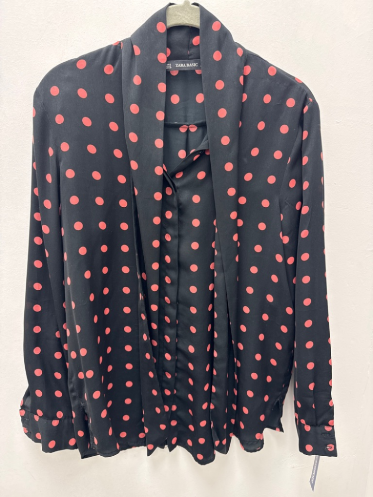 Mercatopoli Zara Camicia Nera Pois Rosa D M