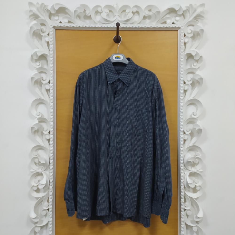 Mercatopoli Mino Lombardi Camicia Fantasia Integrale Nera/blu U/L