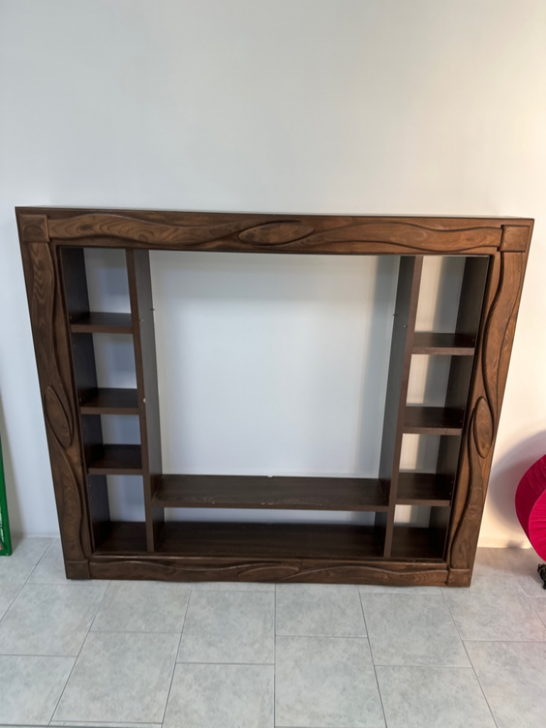 Mercatopoli Mobile Artigianale Multiripiani Da Appendere Cornice Legno Massello L160 H140 P24