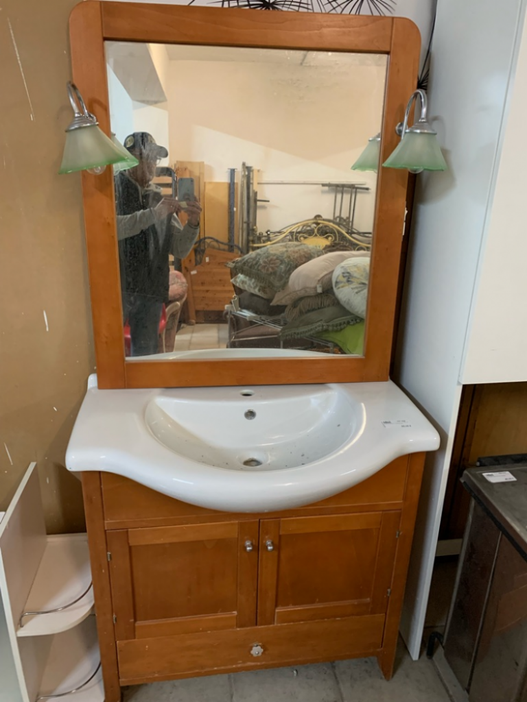 Mercatopoli Mobile Bagno E Specchio 90x50 H.85 Spcchio 90x60